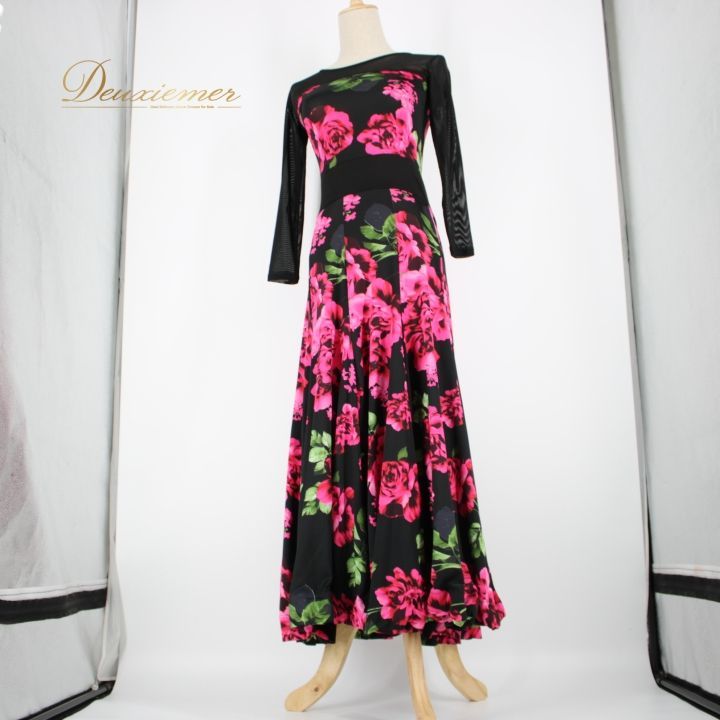 社交ダンス 衣装 スタンダード ドレス ワンピース レッスンウェア