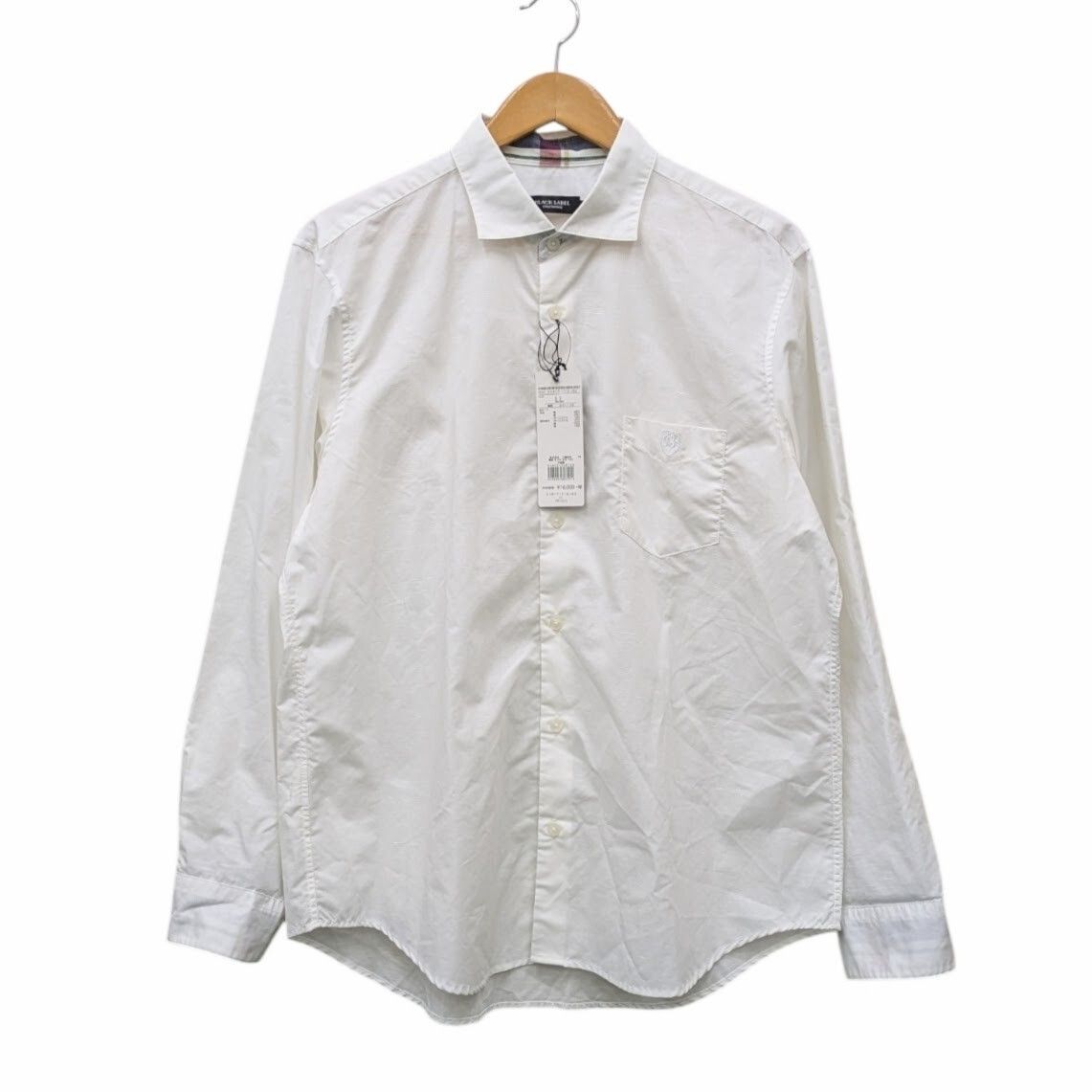 BLACK LABEL クレストブリッジ ブラックレーベル 長袖シャツ 51 M 17 116 02 ホワイト サイズ LL