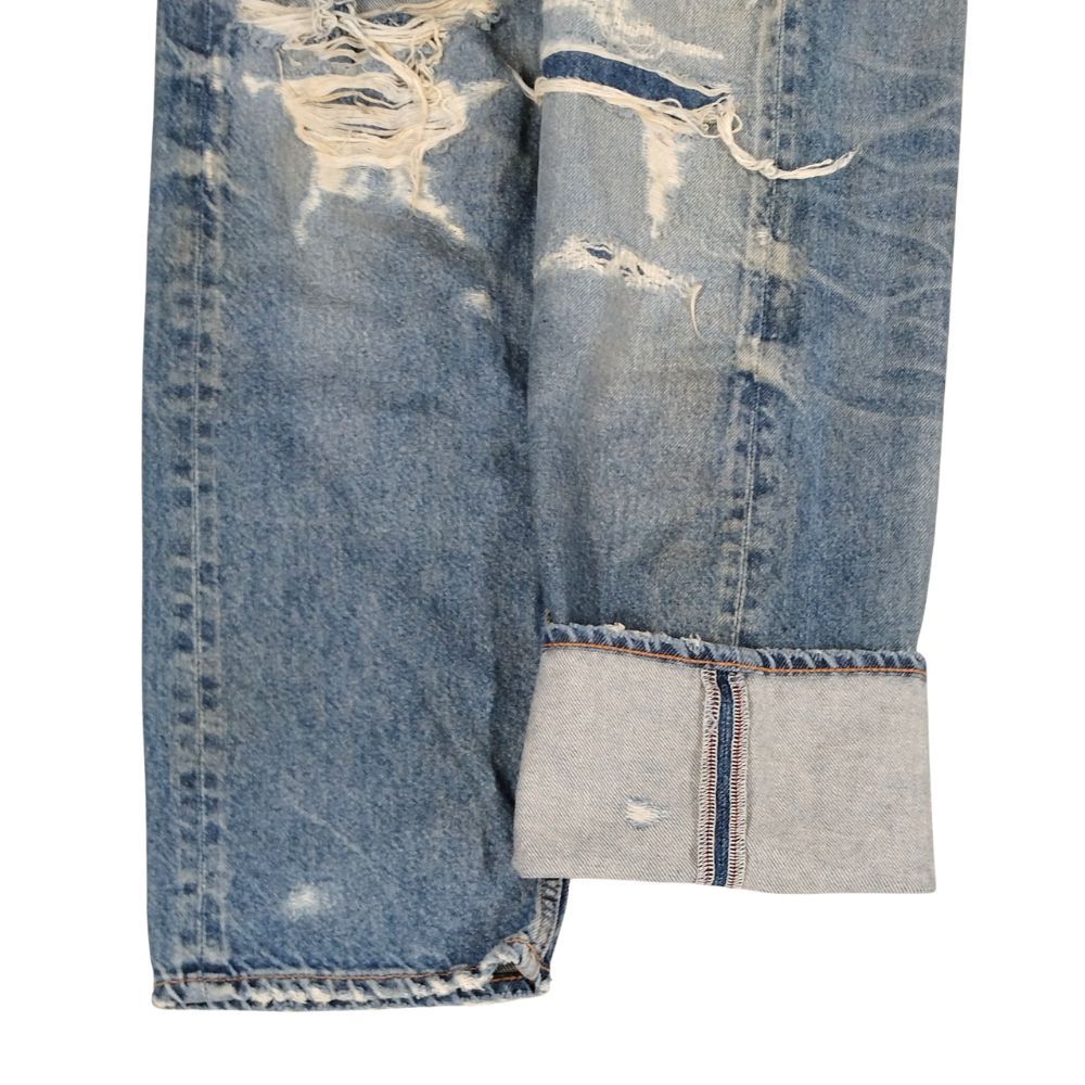 TMT ティーエムティー クラッシュ ダメージ加工 デニムパンツ ブルー系 サイズM 正規品 / 53040 TMT ティーエムティー クラッシュ ダメージ加工 デニムパンツ ブルー系