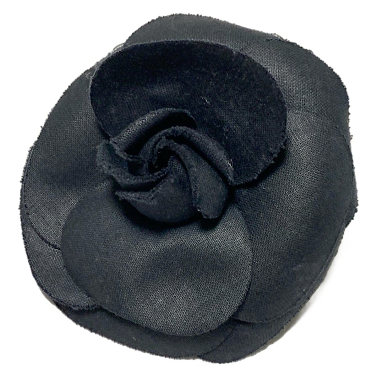 CHANEL(シャネル) コサージュ カメリア ダークネイビー×ゴールド