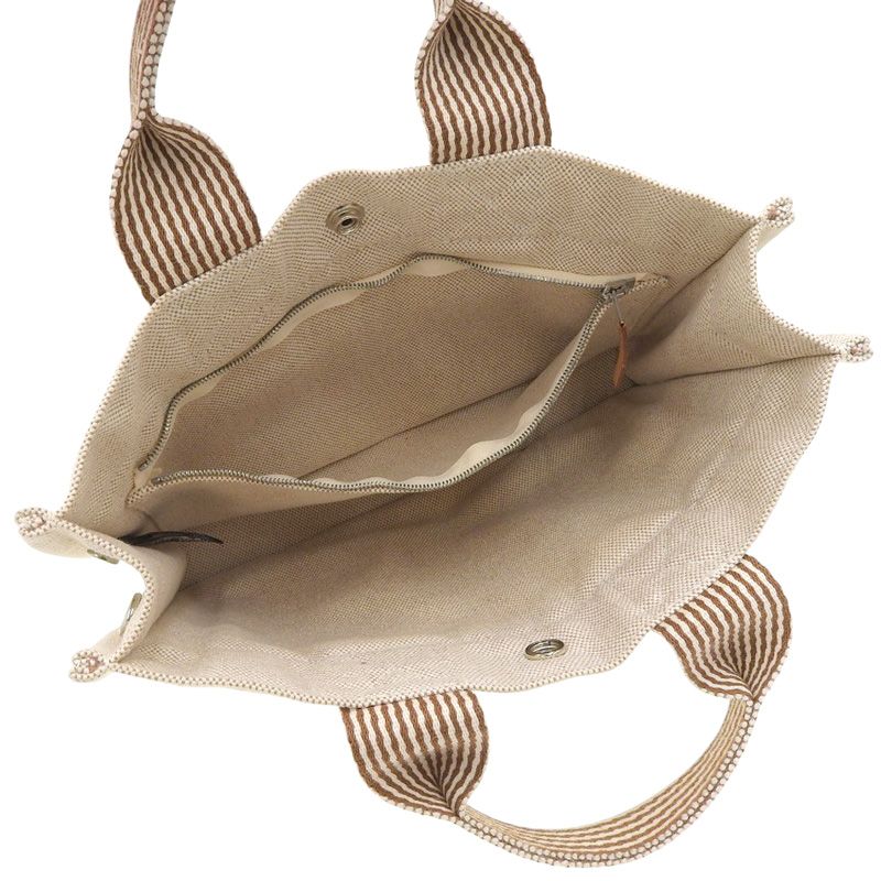 HERMES エルメス ニューフールトゥ PM トートバッグ ベージュ エルメス HERMES ニューフールトゥPM トートバッグ キャンバス