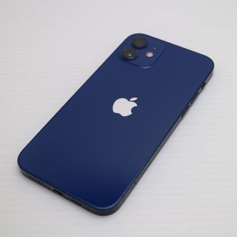 超 SIMフリー iPhone 12 64 GB ブルー スマホ 白ロム Apple 03000