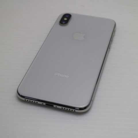 超美品 SIMフリー iPhoneX 64GB シルバー スマホ 即日発送 スマホ