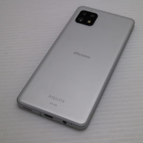 新品同様 SH-54B AQUOS sense6 シルバー ガラケー 白ロム 本体 即日