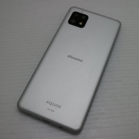 新品同様 SH-54B AQUOS sense6 シルバー ガラケー 白ロム 本体 即日