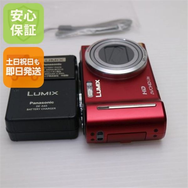 注文 美品 DMC-TZ10 レッド 即日発送 Panasonic LUMIX デジカメ 本体