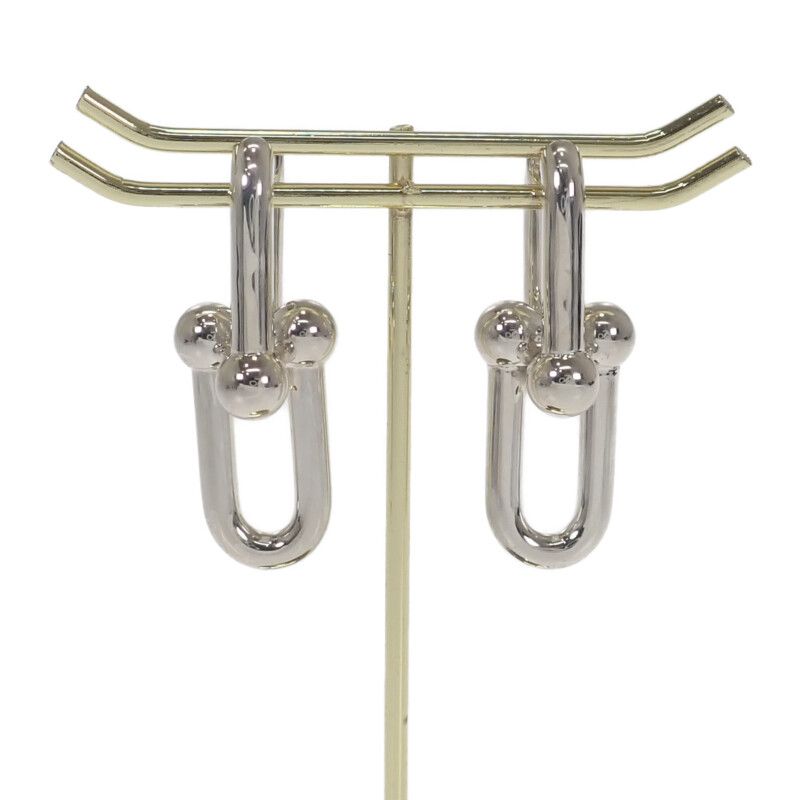 ティファニー TIFFANY&Co. ラージリンク ハードウェア ピアス シルバー