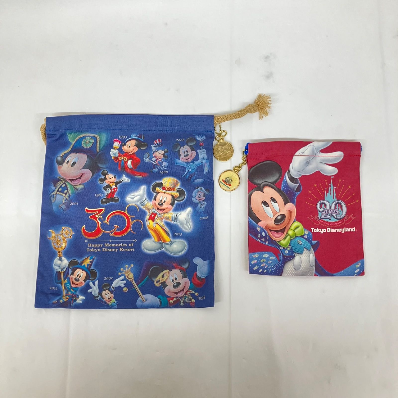 東京ディズニーリゾート ディズニーランド 記念巾着 約10点 美品