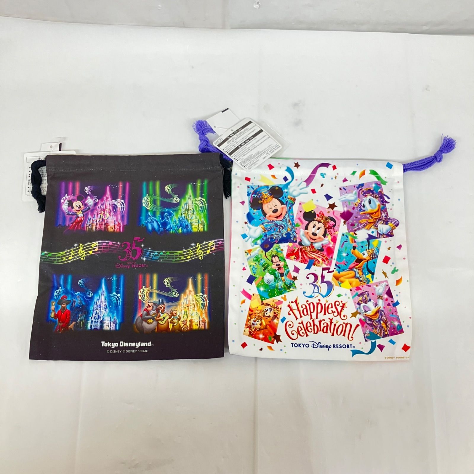 東京ディズニーリゾート ディズニーランド 記念巾着 約10点 美品