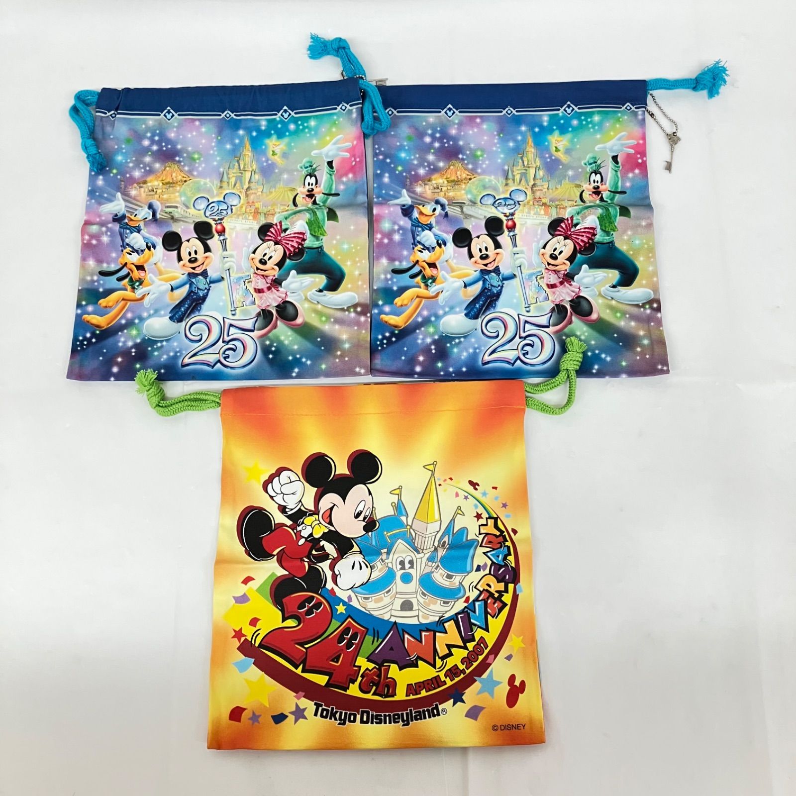 東京ディズニーリゾート ディズニーランド 記念巾着 約10点 美品