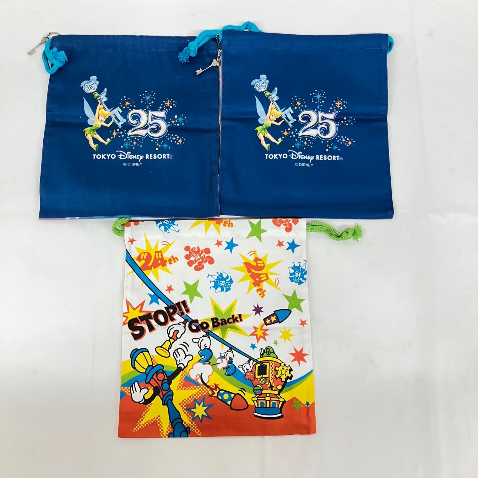 東京ディズニーリゾート ディズニーランド 記念巾着 約10点 美品
