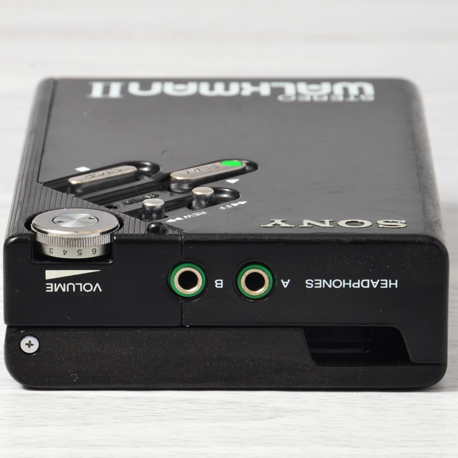  SONY WALKMAN WM 2 カセットウォークマン ブラック 整備済 TY 396 カセットプレーヤー ポータブルプレーヤー