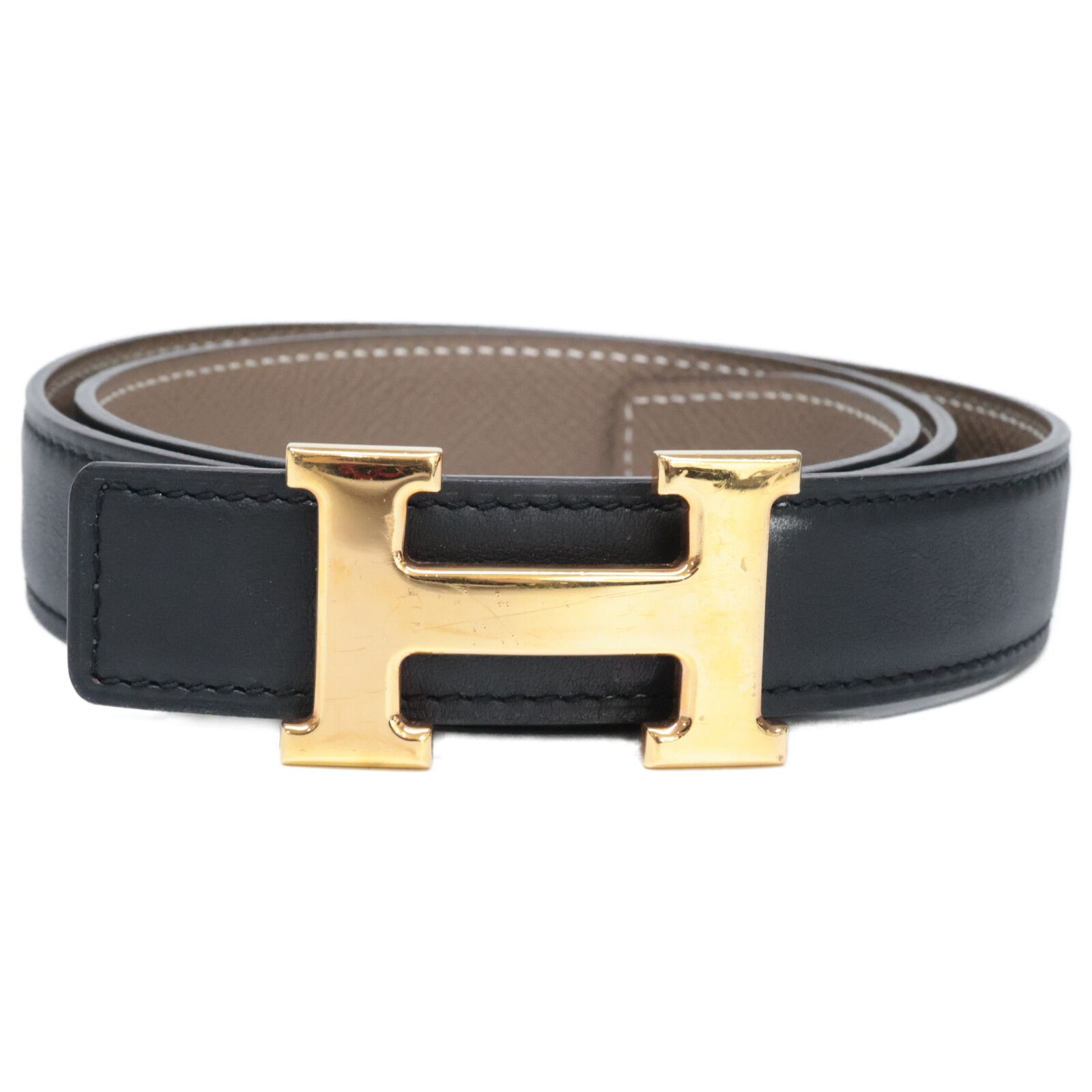 HERMES エルメス コンスタンス U刻 リバーシブル レザー 75