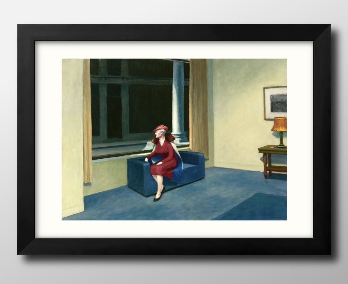 11065エドワード ホッパー ホテル ウィンドウ A3 サイズ ポスター