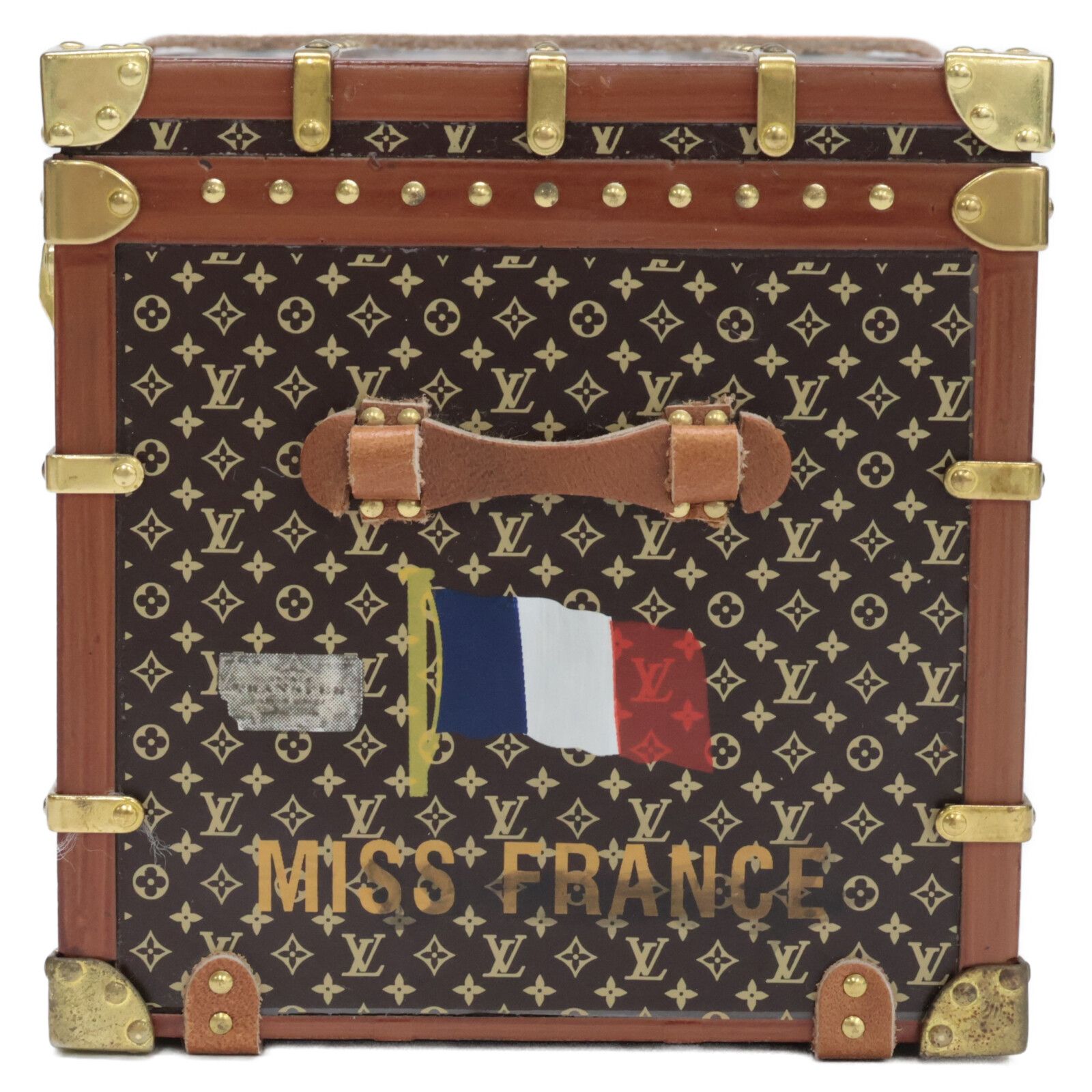 LOUIS VUITTONミスフランス　モノグラムトランク　ペーパーウェイト LOUIS VUITTON ルイヴィトン 【美品/ノベルティ】M99408 MISS FRANCE