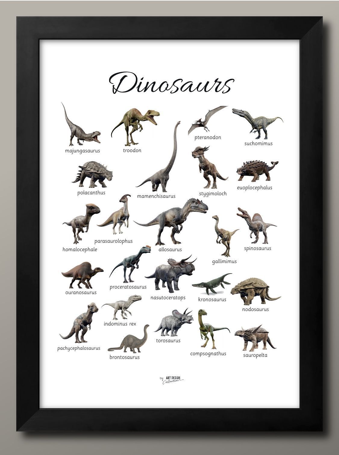11232ダイナソー ジュラシック 恐竜 A3 サイズ ポスター アート