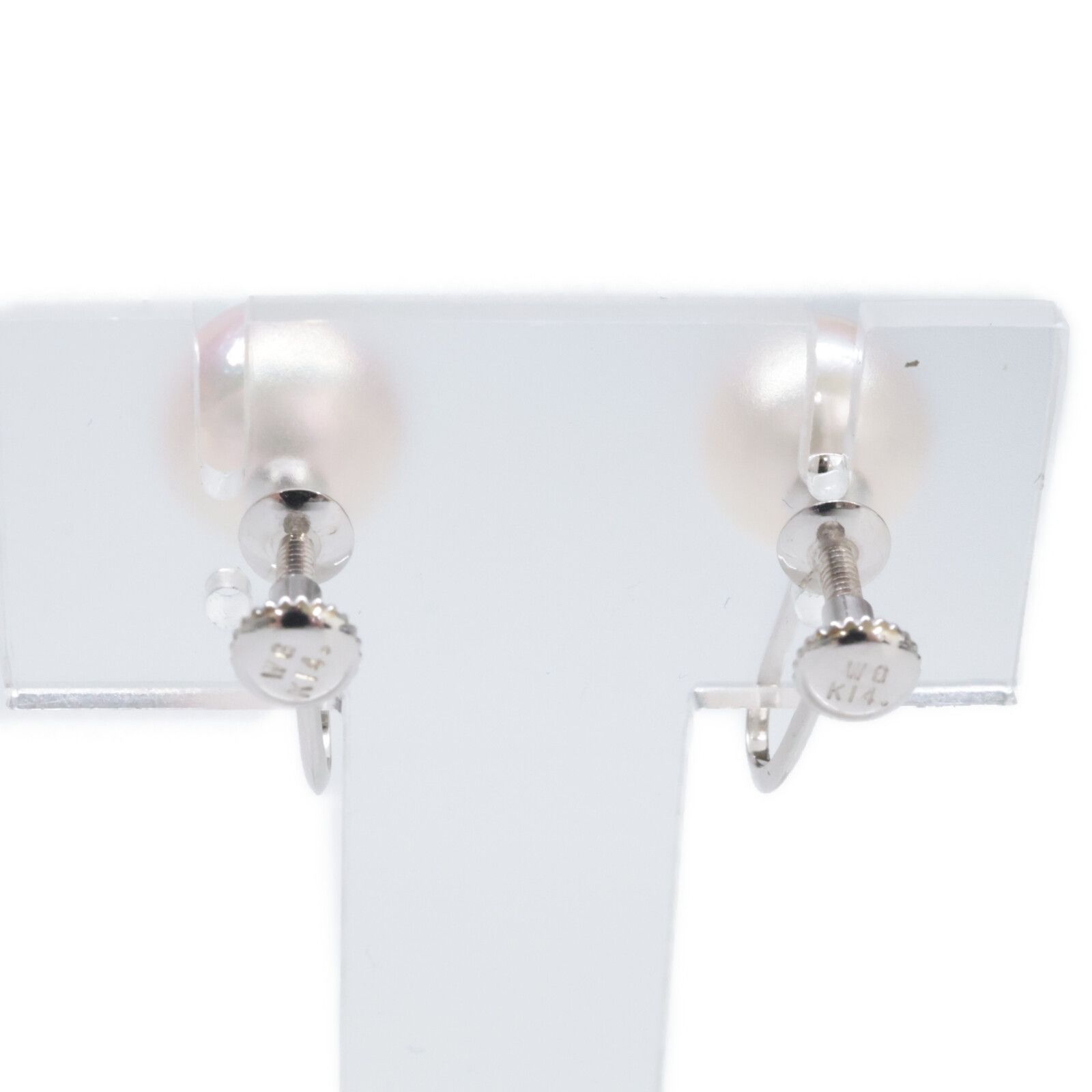 K14 K14 【美品】高島屋 K14WG パール イヤリング・SILVER パール K14 K14 【美品】高島屋 K14WG パール イヤリング・SILVER パール