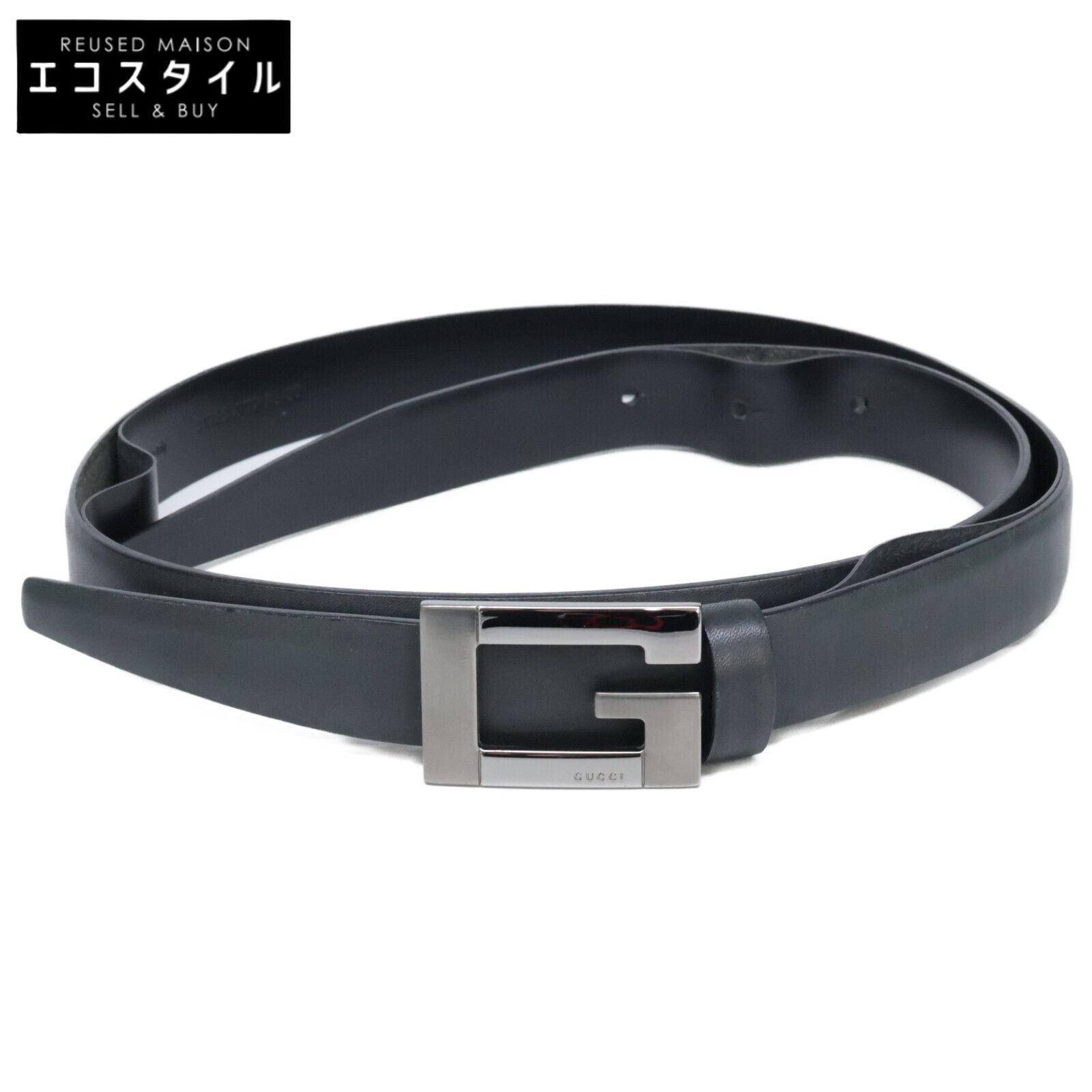 GUCCI グッチ 31932 Gロゴバックル レザー 75 30