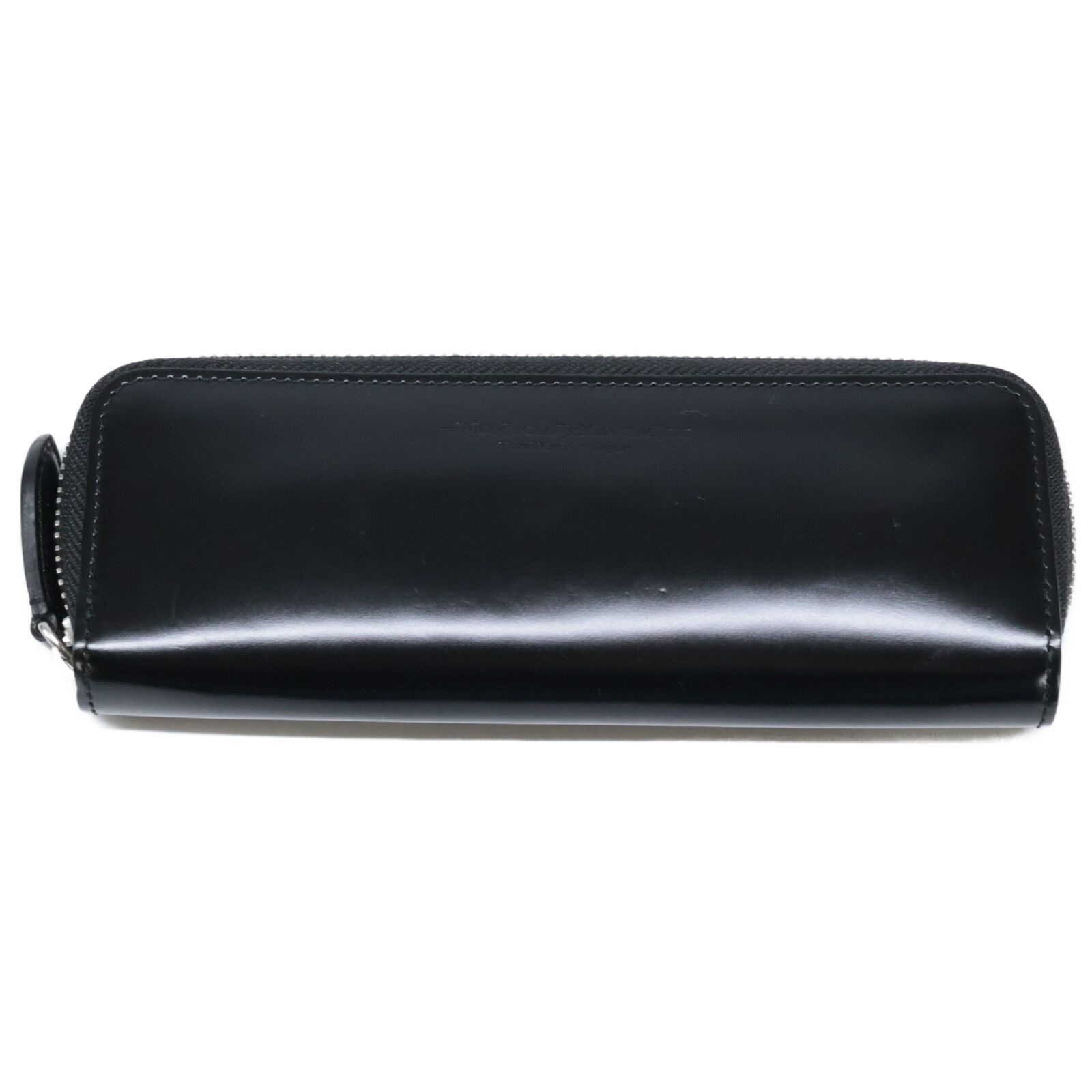 THE ウォームスクラフツマニュファクチャー AA 19029 bkG CORDOVAN PENCASE コードバン 二本差し ペンケース