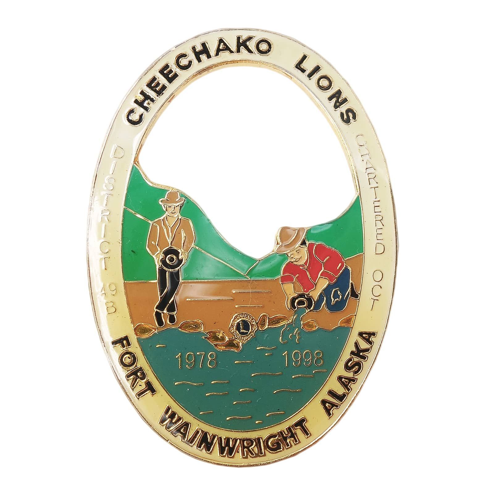 砂金採掘者 Cheechako Lions Clubs ライオンズクラブ レトロ ピンズ