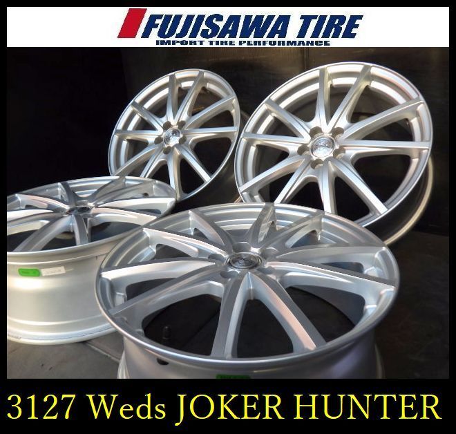 3127 B Weds JOKER HUNTER 18 x 7 5 J H 100 50 4本