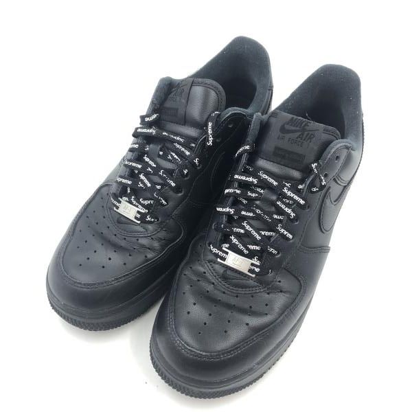NIKE × Supreme AIR FORCE 1 Low Black 26 cm ソール減り 傷 CU 9225-001 ナイキ シュプリーム 24