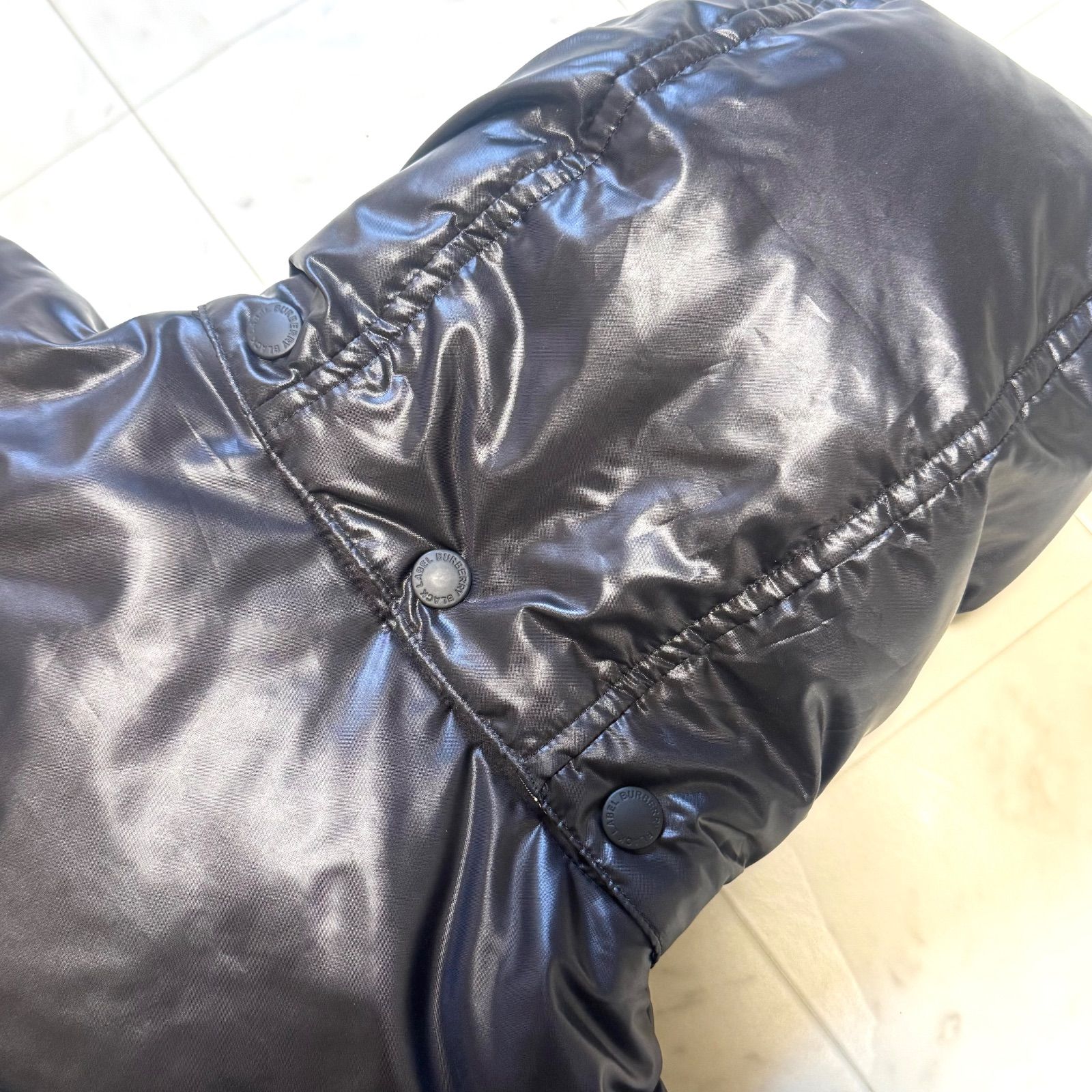 BURBERRY BLACK LABEL バーバリーブラックレーベル ダウンベスト M 黒