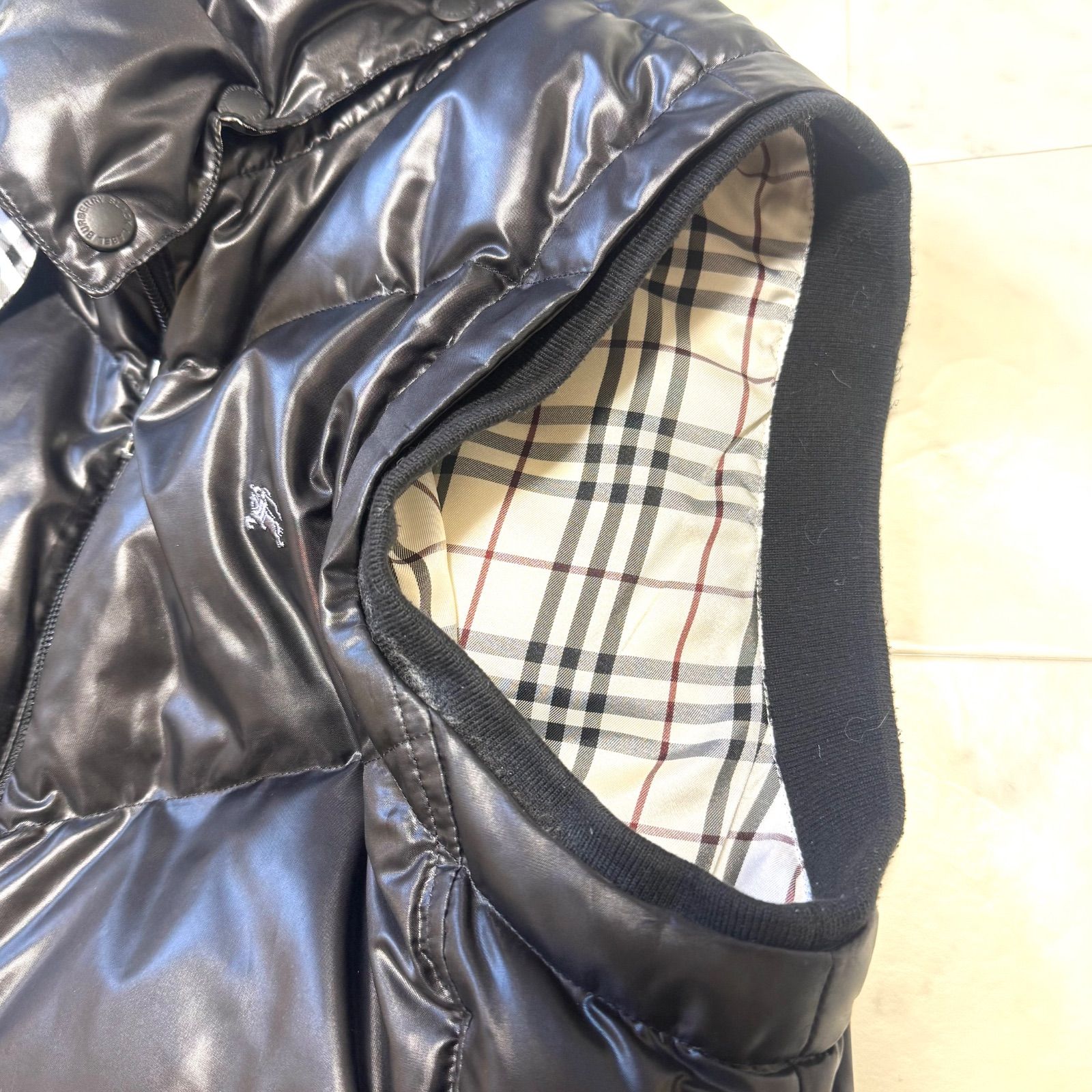 BURBERRY BLACK LABEL バーバリーブラックレーベル ダウンベスト M