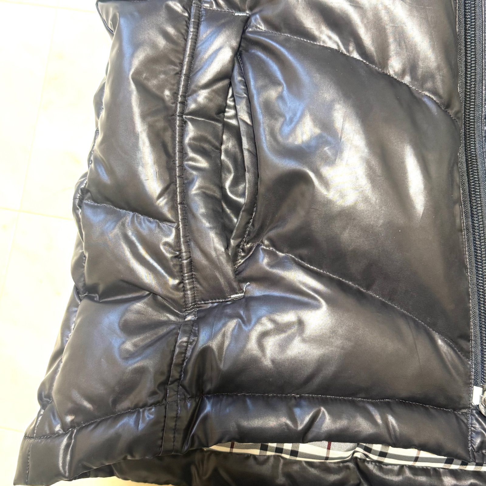 BURBERRY BLACK LABEL バーバリーブラックレーベル ダウンベスト M