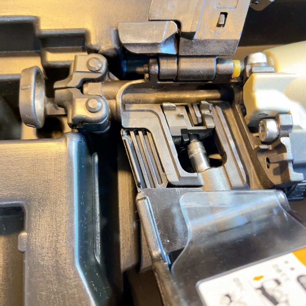 7日保証 整備済 消耗部品多数交換済 MAX マックス 常圧 50 mm 内装用 釘打機 CN-450 G FP ケース付き 動作良好