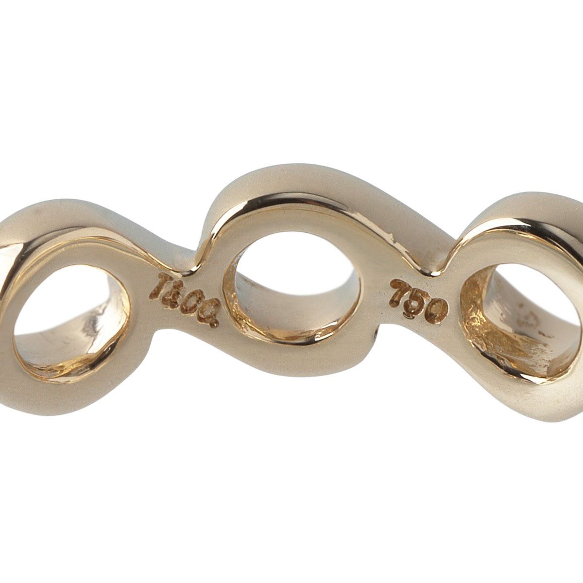 ティファニー インフィニティ リング 約14号 750YG 新品仕上げ済