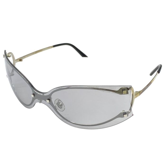 カルティエ 南青山オープン記念モデル サングラス アイウェア レンズ ロゴ メタル シルバー グレー 3746420 Cartier ユニセックス 感 上品 モード