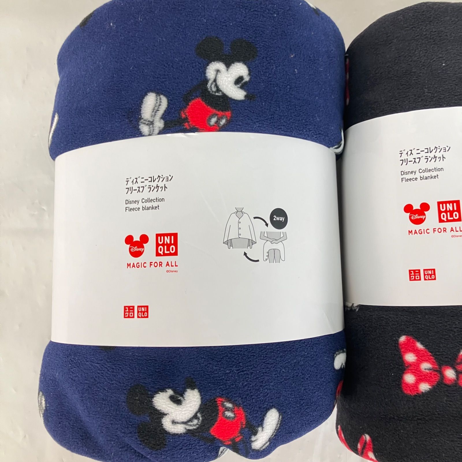 ユニクロ ディズニーコレクション フリースブランケット 2点セット 