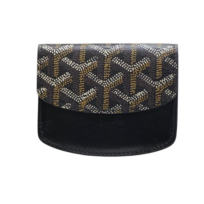 美品 ゴヤール コインケース 小銭入れ ヘリンボーン PVC×レザー