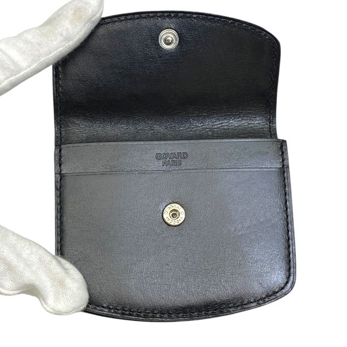 美品 ゴヤール コインケース 小銭入れ ヘリンボーン PVC×レザー