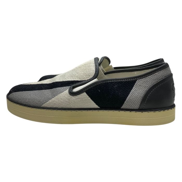  ボッテガヴェネタ イントレチャート スリッポン フラット シューズ レザー ブラック ホワイト サイズ35 約22 cm BOTTEGA VENETA レディース 上品 感 モード その他 靴