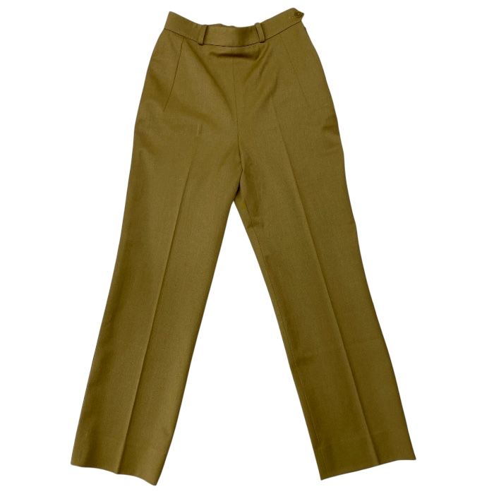 エルメス スラックス テーパード ストレート パンツ ボトムス ブラウン