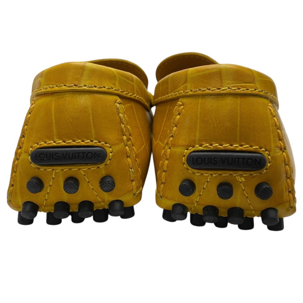 美品 ルイ ヴィトン ホッケンハイムライン クロコ型押し ドライビング