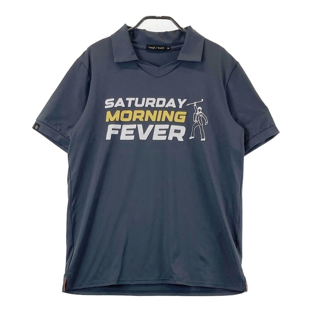 サイズ：M ROUGH&SWELL ラフアンドスウェル 襟付き Tシャツ グレー系