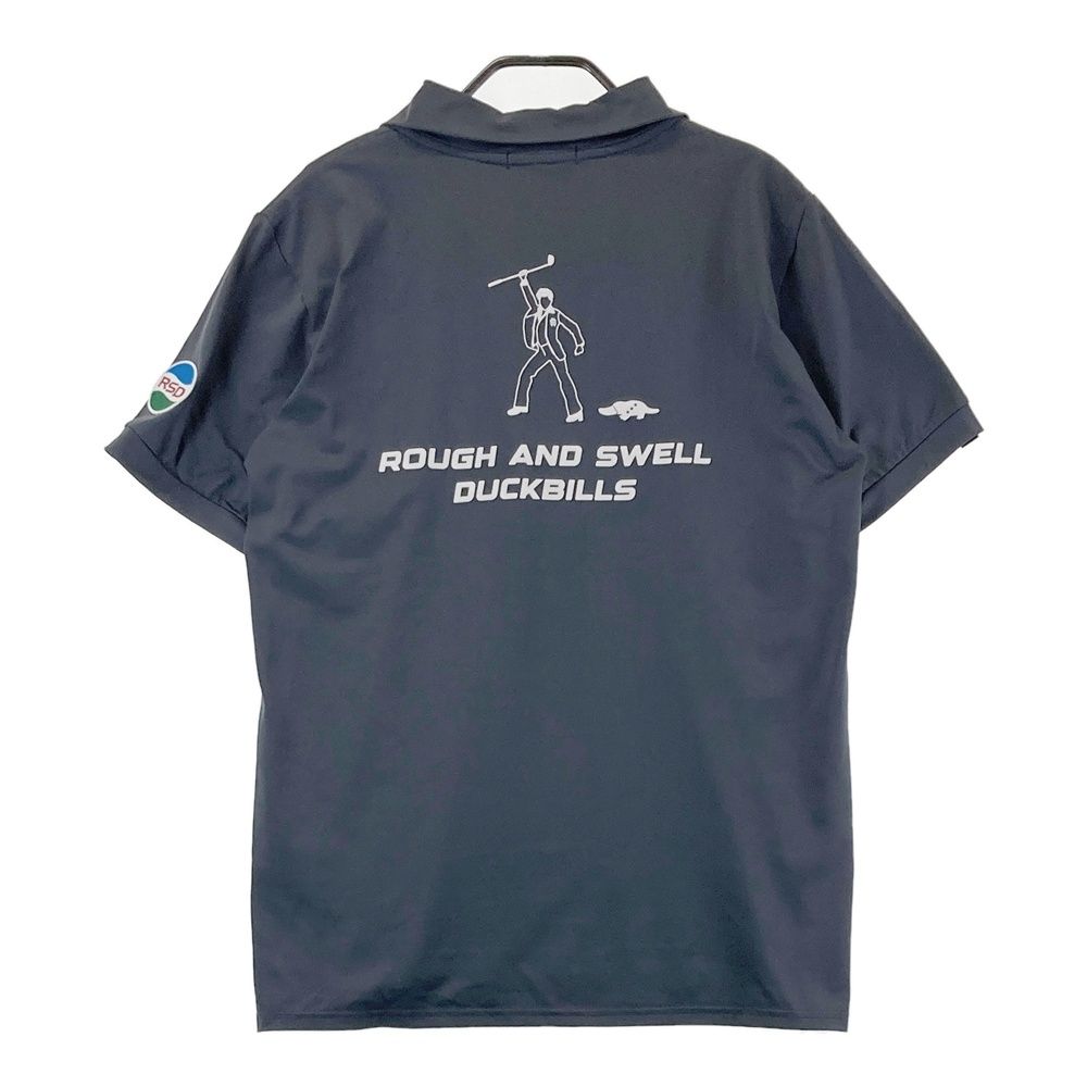 サイズ：M ROUGH&SWELL ラフアンドスウェル 襟付き Tシャツ グレー系