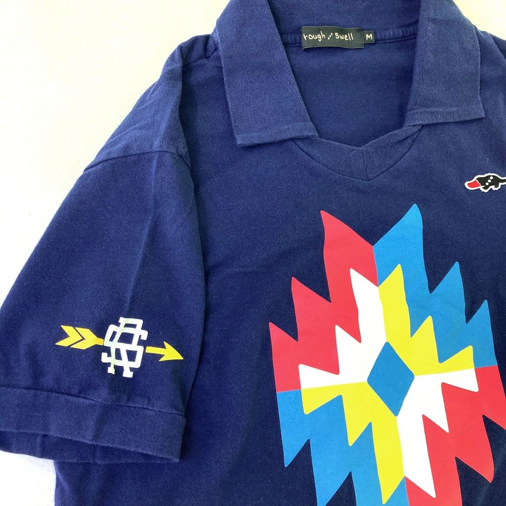 サイズ：M ROUGH&SWELL ラフアンドスウェル RSM-21028 襟付 半袖T