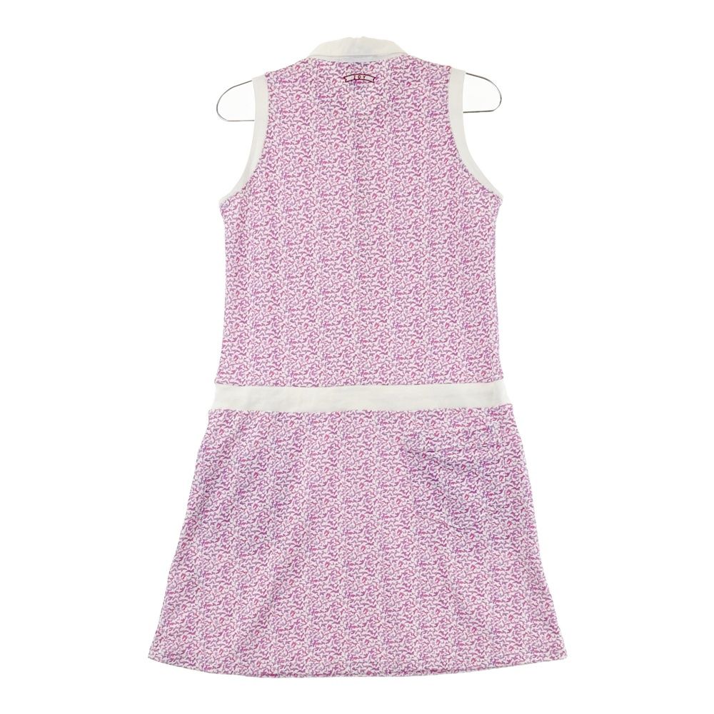 サイズ：38 ZOY ゾーイ LIBERTY ノースリーブワンピース 総柄 パープル