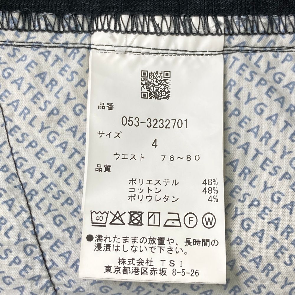 サイズ：4 PEARLY GATES パーリーゲイツ 2023年モデル ハーフパンツ