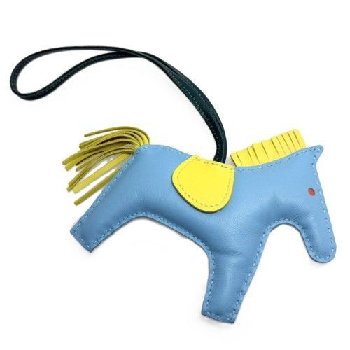 HERMES エルメス ロデオ MM チャーム 071997CA アニョーミロ セレステ