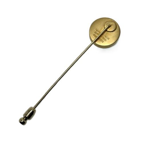 HERMES エルメス セリエ ピンブローチ メッキ シェル ゴールド