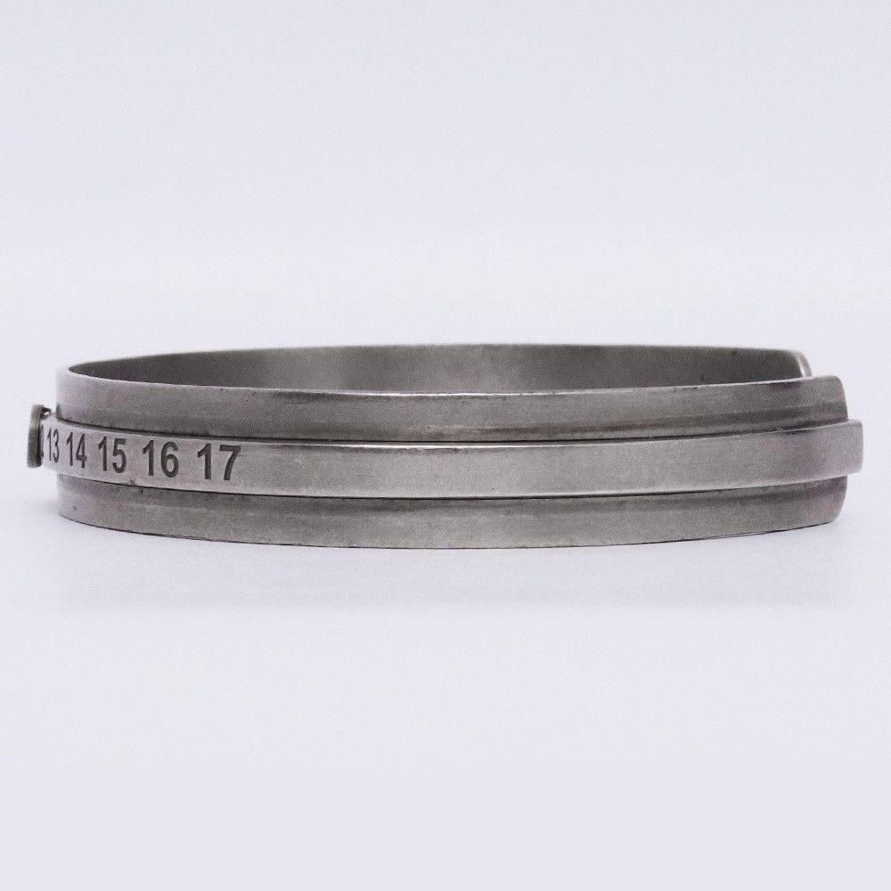 MAISON MARGIELA vintage加工ブレスレット XLサイズ シルバー