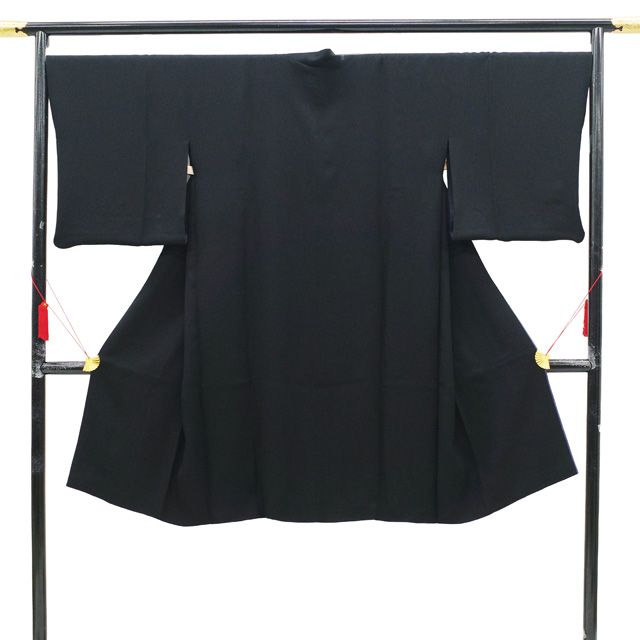 中古】 道中着 コート リサイクル 正絹 袷 変わり衿 リバーシブル 地紋