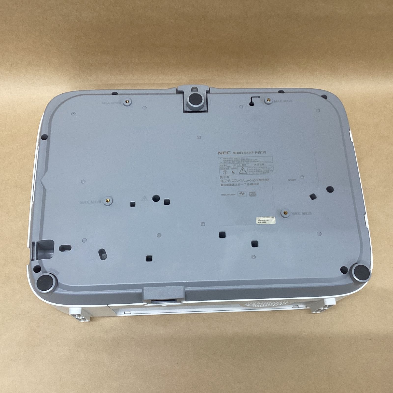 ランプ使用3292時間 NEC プロジェクター NP-P451W 4500ルーメン 無線