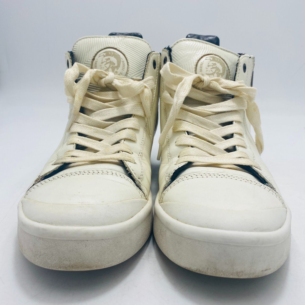 DIESEL ハイカットスニーカー 両サイドジップ バイカラー レースアップ メンズ ディーゼル hws02440