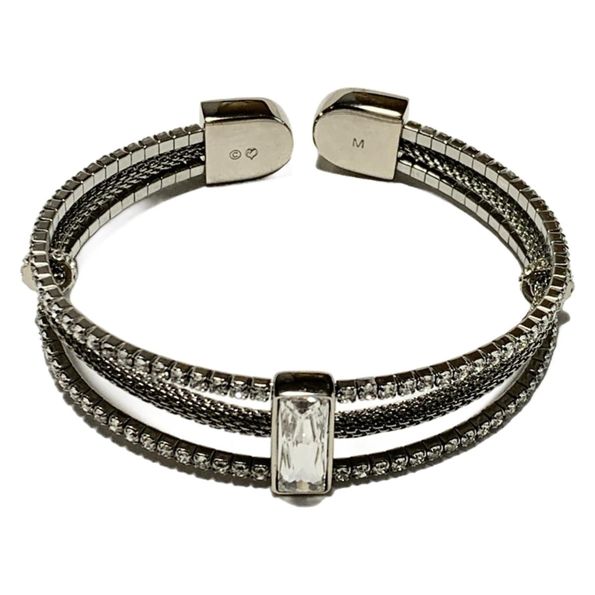 SWAROVSKI スワロフスキー バングル - クリア×シルバー